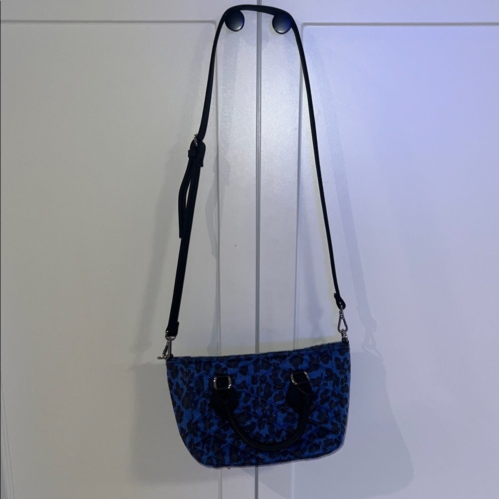 Lux de Ville Blue Animal Print Crossbody Bag - Picture 4 of 6